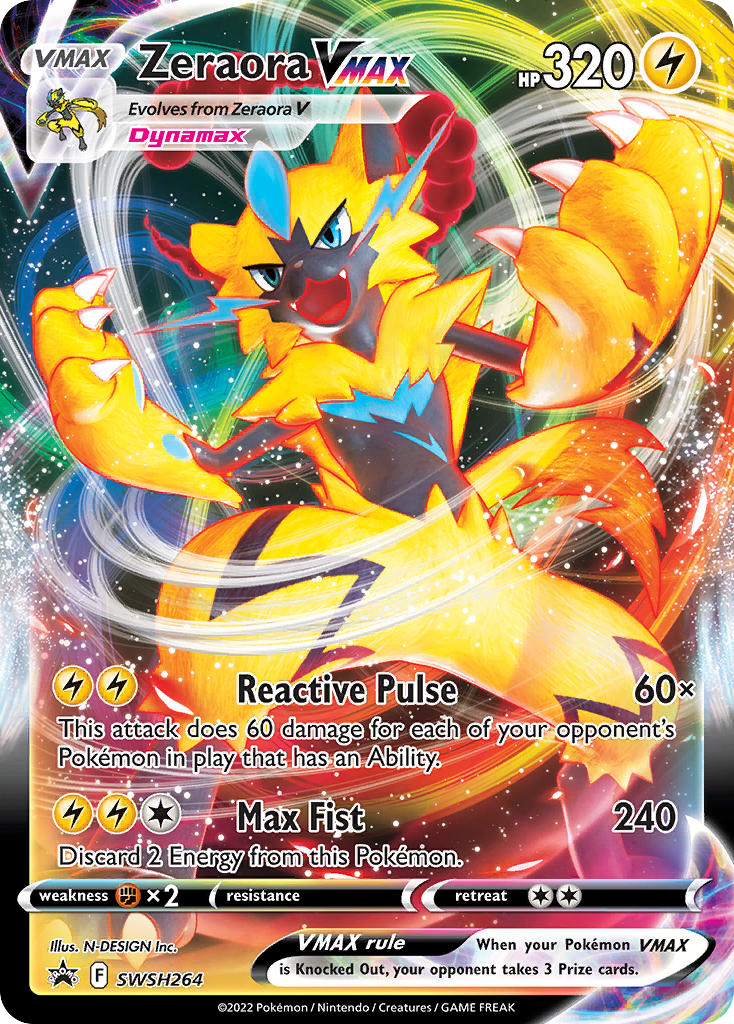 Sword & Shield Promo’s Zeraora VMAX #264